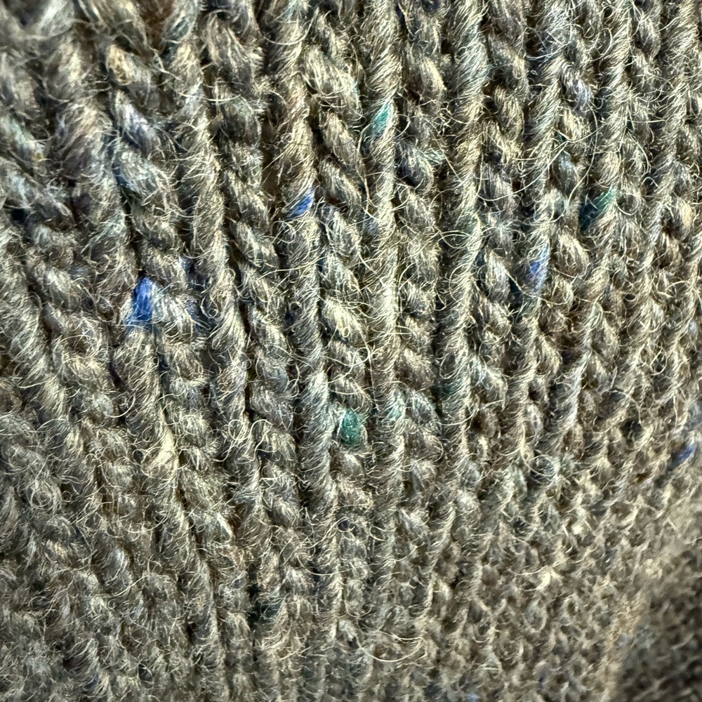 VTG Chunky Hand Knit Gray Wool Sweater Dress Mary Guild Cambridgeport, VT - Picture 7 of 7